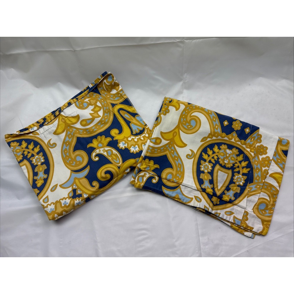 Pottery Barn Kendall Organic Cotton Set Of Two 2 Standard Shams‎ 20" X 26"